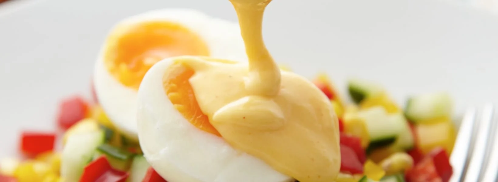 hollandaise-sauce-on-egg-veggie-salad